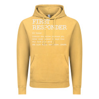 Vintage Mustard first responder  definition design Vintage Hoodie - linhVisuals