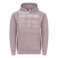 Vintage Zinc first responder  definition design Vintage Hoodie - linhVisuals