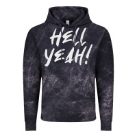 Cloud Black hell yeah! Vintage Hoodie - linhVisuals