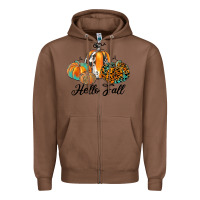 Chestnut hello fall Zipper Hoodie - JahusDesignShop