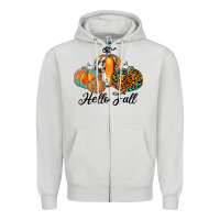 Dove Grey hello fall Zipper Hoodie - JahusDesignShop