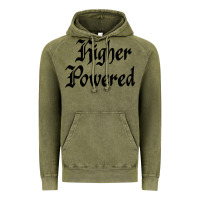 Vintage Olive higher powered   alcoholics anonymous slogans Vintage Hoodie - linhVisuals