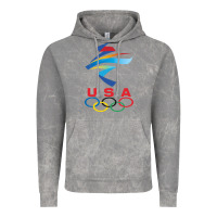 Cloud Rock USA OLYMPIC RINGS Vintage Hoodie - linhVisuals