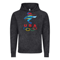 Usa Olympic Rings Vintage Hoodie | Teevron