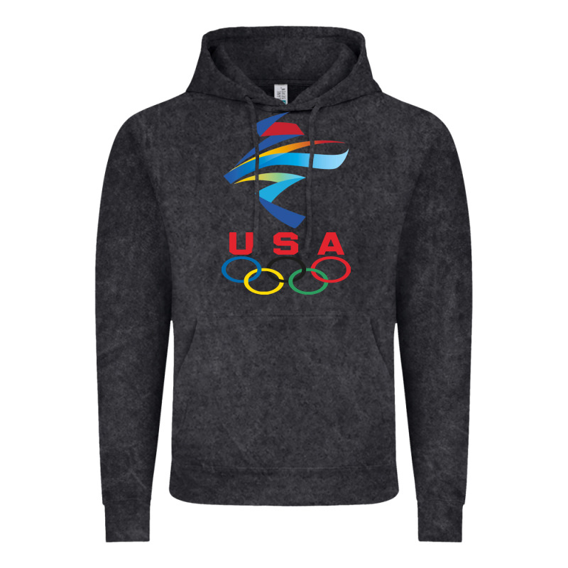 Usa Olympic Rings Vintage Hoodie by linhVisuals | Teevron