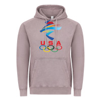 Vintage Zinc USA OLYMPIC RINGS Vintage Hoodie - linhVisuals