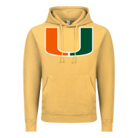 Vintage Mustard miami Vintage Hoodie - linhVisuals