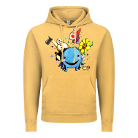 Vintage Mustard oswald the octopus Vintage Hoodie - linhVisuals