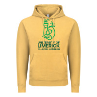 Vintage Mustard ul  university of limerick Vintage Hoodie - linhVisuals