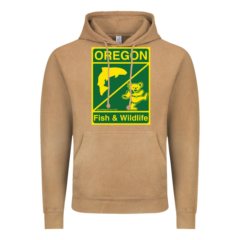 Oregon Fish & Wildlife Deadheads Unite! Vintage Hoodie by linhVisuals | Teevron
