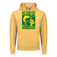Vintage Mustard oregon fish & wildlife deadheads unite! Vintage Hoodie - linhVisuals