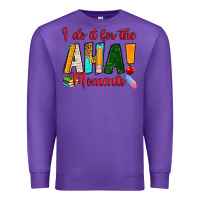 Purple i do it for the aha moments Premium Sweatshirt - RanaPortraitStore