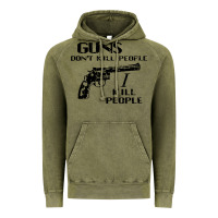 Vintage Olive guns dont kill people i kill people 1996 Vintage Hoodie - linhVisuals