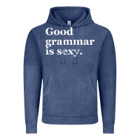 Vintage Denim good grammar is sexy Vintage Hoodie - linhVisuals