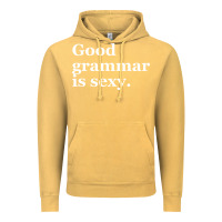 Vintage Mustard good grammar is sexy Vintage Hoodie - linhVisuals