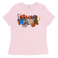 Bubblegum Pink basketball mama Ladies Tee - FaDigitalArtStudio
