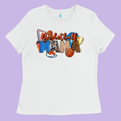 Basketball Mama Ladies Tee Designed By Fadigitalartstudio