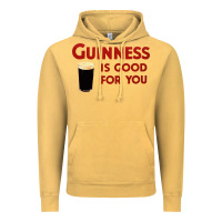 Vintage Mustard guiness is good for you (and me) hq fnny Vintage Hoodie - linhVisuals