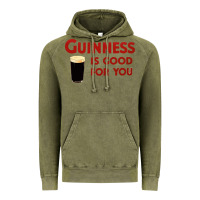 Vintage Olive guiness is good for you (and me) hq fnny Vintage Hoodie - linhVisuals