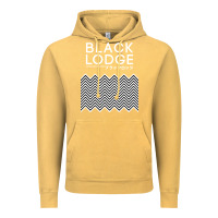 Vintage Mustard twin peaks inspired japanese black lodge Vintage Hoodie - linhVisuals