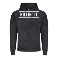 Vintage Black killin' it t Vintage Hoodie - linhVisuals