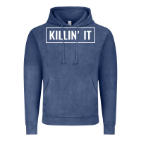Vintage Denim killin' it t Vintage Hoodie - linhVisuals