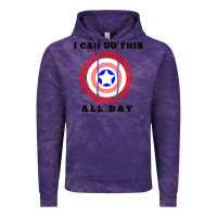 Cloud Purple i can do this all day graphic mens & womens t shirt Vintage Hoodie - linhVisuals