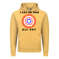 Vintage Mustard i can do this all day graphic mens & womens t shirt Vintage Hoodie - linhVisuals