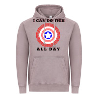 Vintage Zinc i can do this all day graphic mens & womens t shirt Vintage Hoodie - linhVisuals