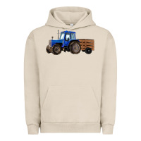 Pigment French Oak Farm Tractor Urban Hoodie - RanaPortraitStore