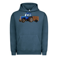 Pigment Midnight Navy Farm Tractor Urban Hoodie - RanaPortraitStore