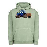Pigment Oil Green Farm Tractor Urban Hoodie - RanaPortraitStore