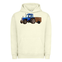 Pigment Pistachio Farm Tractor Urban Hoodie - RanaPortraitStore