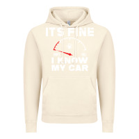 Vintage Artic Empty gas gauge it’s fine i know my car low fuel joke Vintage Hoodie - linhVisuals