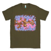 Army Green easter butterfly leopard background Classic Tee - Artiststas