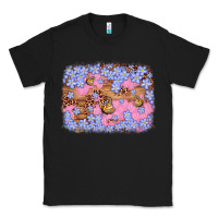 Black easter butterfly leopard background Classic Tee - Artiststas