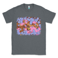 Charcoal Heather easter butterfly leopard background Classic Tee - Artiststas