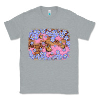 Heather Grey easter butterfly leopard background Classic Tee - Artiststas