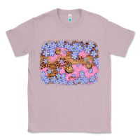 Lilac easter butterfly leopard background Classic Tee - Artiststas