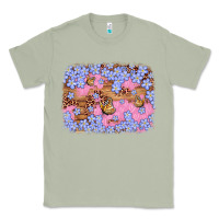 Matcha easter butterfly leopard background Classic Tee - Artiststas