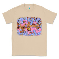 Mushroom easter butterfly leopard background Classic Tee - Artiststas