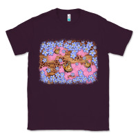 Plum easter butterfly leopard background Classic Tee - Artiststas