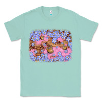 Seafoam easter butterfly leopard background Classic Tee - Artiststas