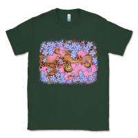 Sports Green easter butterfly leopard background Classic Tee - Artiststas