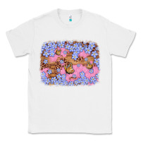 White easter butterfly leopard background Classic Tee - Artiststas