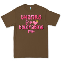 Cacao Thanks for tolerating me Valentine's Day Premium Tee - FaDigitalArtStudio