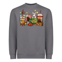 Storm Christmas coffee cups with Bull Terrier Heavyweight Sweatshirt - RanaPortraitStore