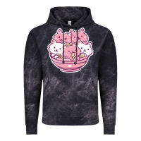 Cloud Black kawaii cat ramen   cute gift Vintage Hoodie - linhVisuals