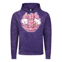 Cloud Purple kawaii cat ramen   cute gift Vintage Hoodie - linhVisuals