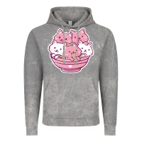 Cloud Rock kawaii cat ramen   cute gift Vintage Hoodie - linhVisuals